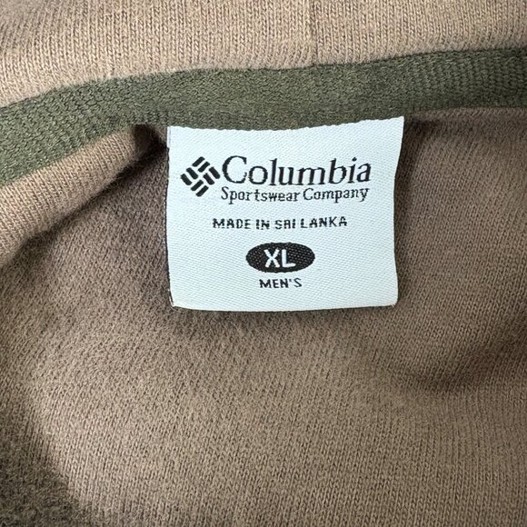 Columbia Full Zip Jacket Mens XL Olive Green Hood Pockets Outdoor Hiking - Picture 3 of 10